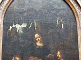 Paris Louvre Painting 1483-86 Leonardo da Vinci - The Virgin Of The Rocks 